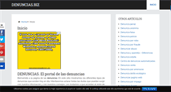 Desktop Screenshot of denuncias.biz